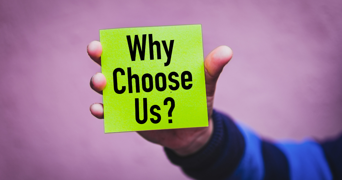 purple background why choose us in yellow paper purple background why choose us in yellow paper