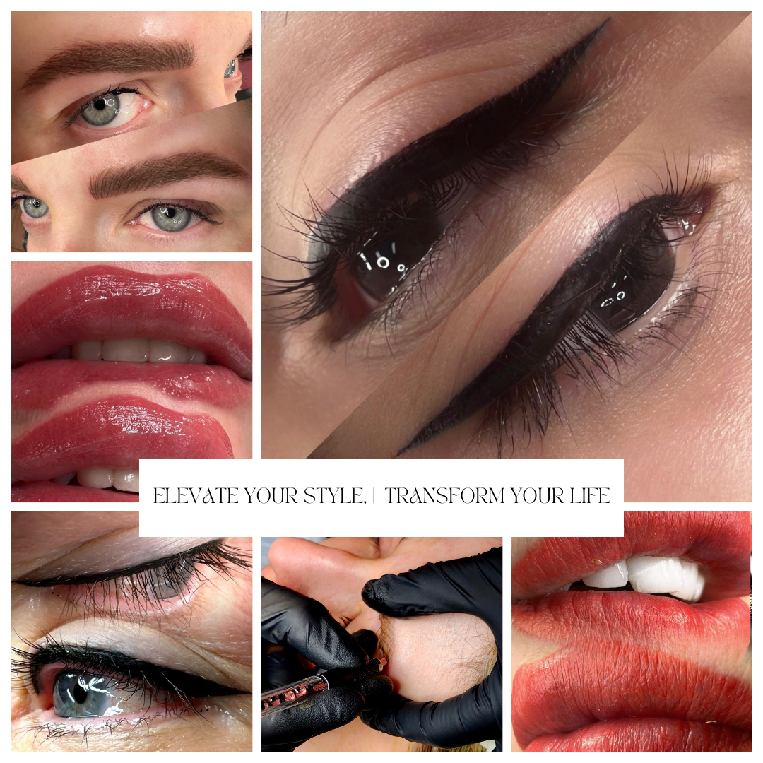 microblading/brow tattoo, lip tattoo, eyeliner tattoo, at feather touch aesthetics