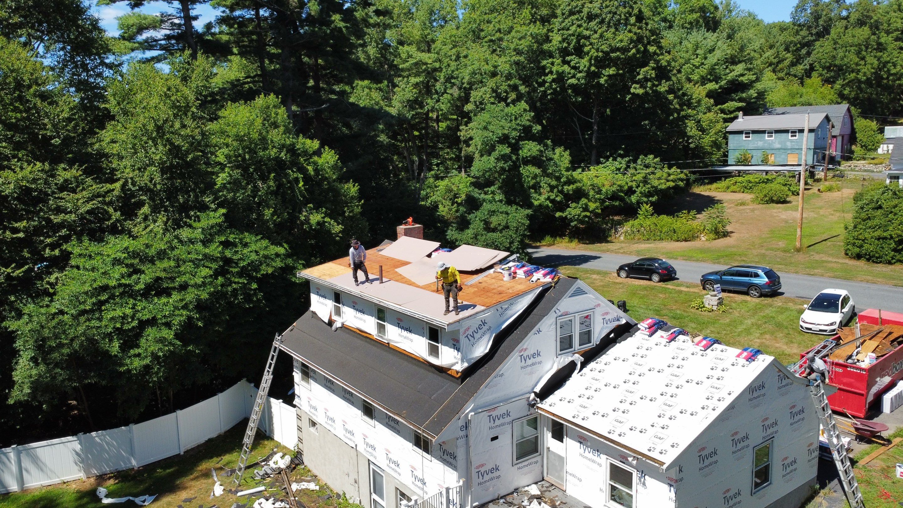 Replacing a roof in Massachusetts