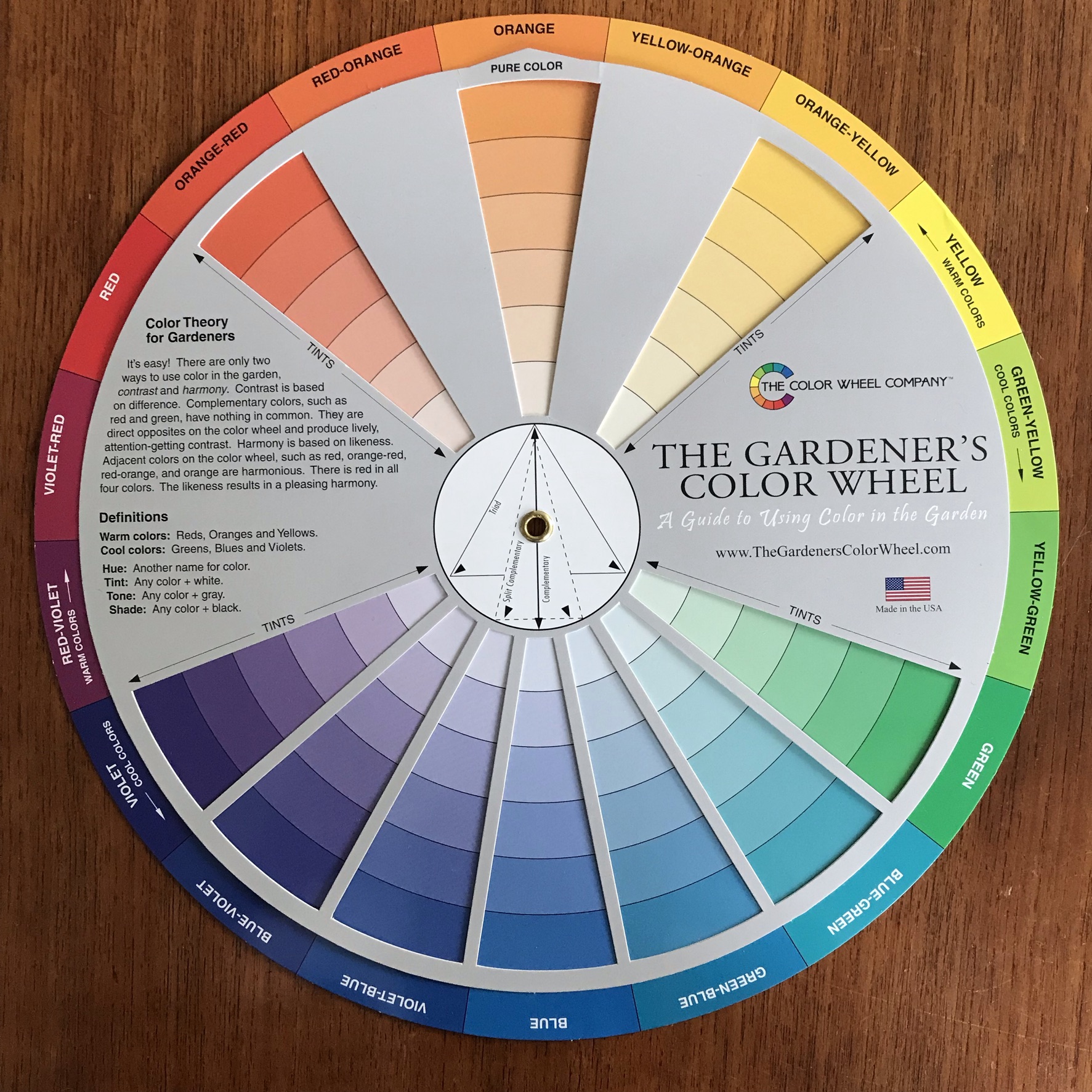 Color Wheel for Gardeners