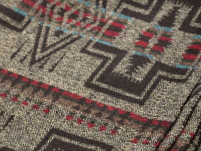 Wool patterned blanket as gift idea