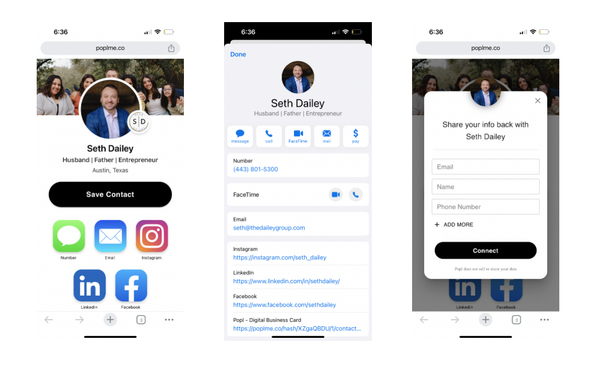 Virtual business card solution using QR codes for seamless contact information exchange at networking events and conferences. Virtual business card solution using QR codes for seamless contact information exchange at networking events and conferences.