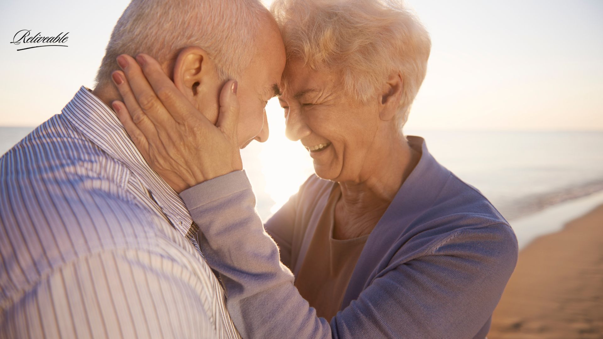 A couple creating a ReLiveable hospice voice memorial, preserving their love through poetry and texts.