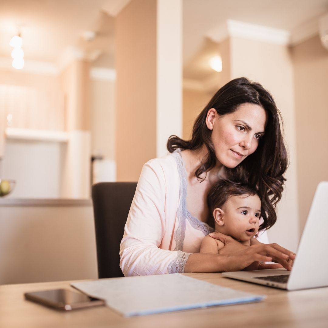 A single mother uses ReLiveable’s affordable Legacy Texting for AI Memorial Services on her phone.