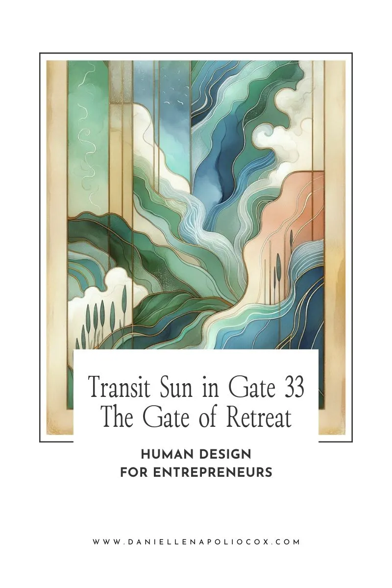 Artwork of the Sun in Gate 33, with practical business strategies for entrepreneurs based on Human Design. Artwork of the Sun in Gate 33, with practical business strategies for entrepreneurs based on Human Design.