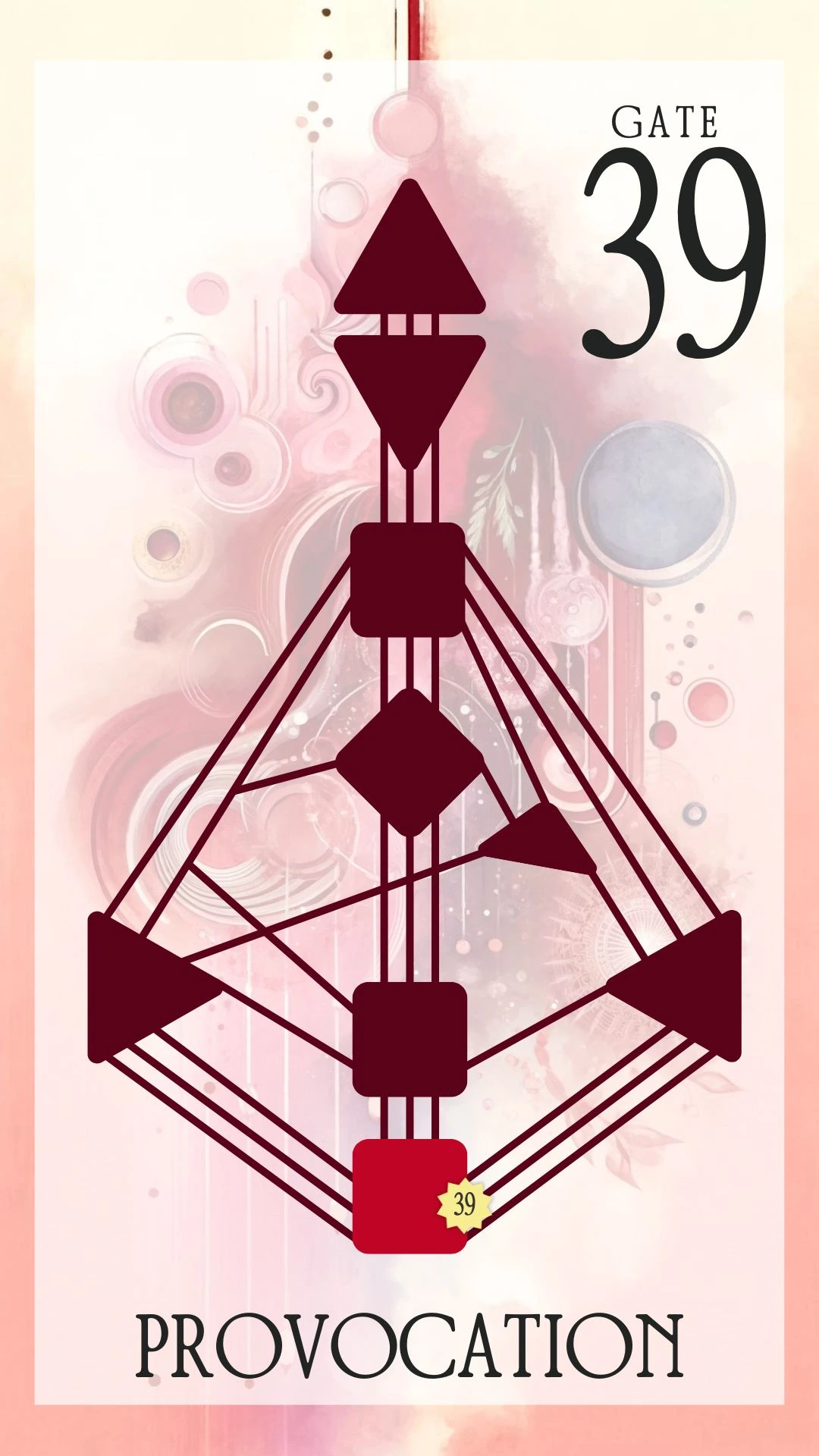 Bodygraph image showing Gate 39 Provocation in the Human Design chart to help entrepreneurs use this energy for success in business Bodygraph image showing Gate 39 Provocation in the Human Design chart to help entrepreneurs use this energy for success in business