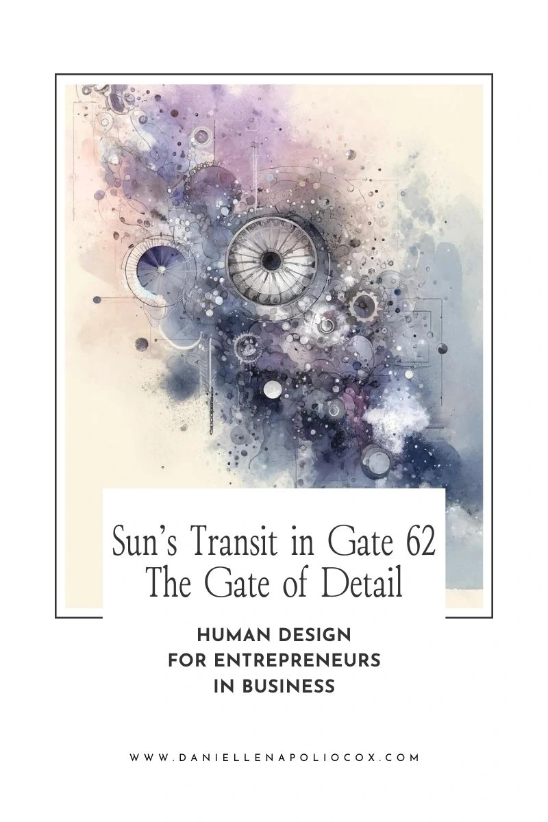 Visual representation of the Sun in Gate 62 Detail, with actionable business strategies for entrepreneurs based on Human Design. Visual representation of the Sun in Gate 62 Detail, with actionable business strategies for entrepreneurs based on Human Design.