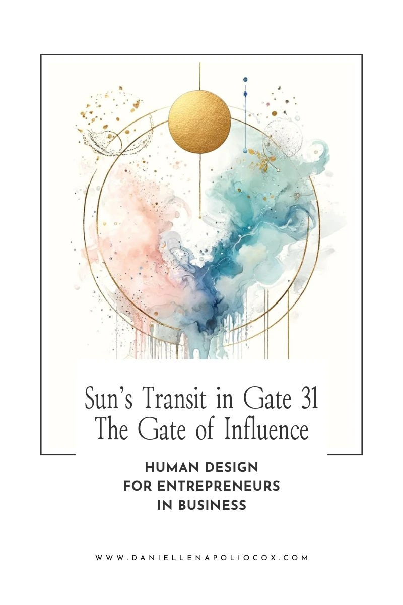 Visual representation of the Sun in Gate 31 Influence, with actionable business strategies for entrepreneurs based on Human Design. Visual representation of the Sun in Gate 31 Influence, with actionable business strategies for entrepreneurs based on Human Design.