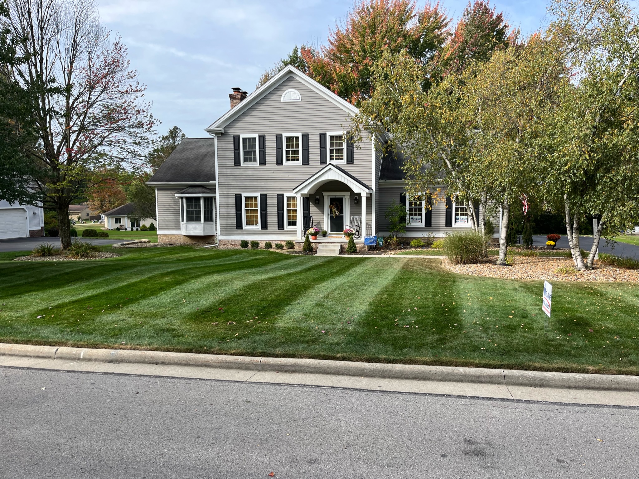 Lush lawn in Poland Ohio