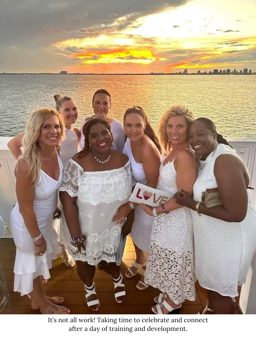 Connecting after a day of training in Miami with Sharmelle's Travels Connecting after a day of training in Miami with Sharmelle's Travels
