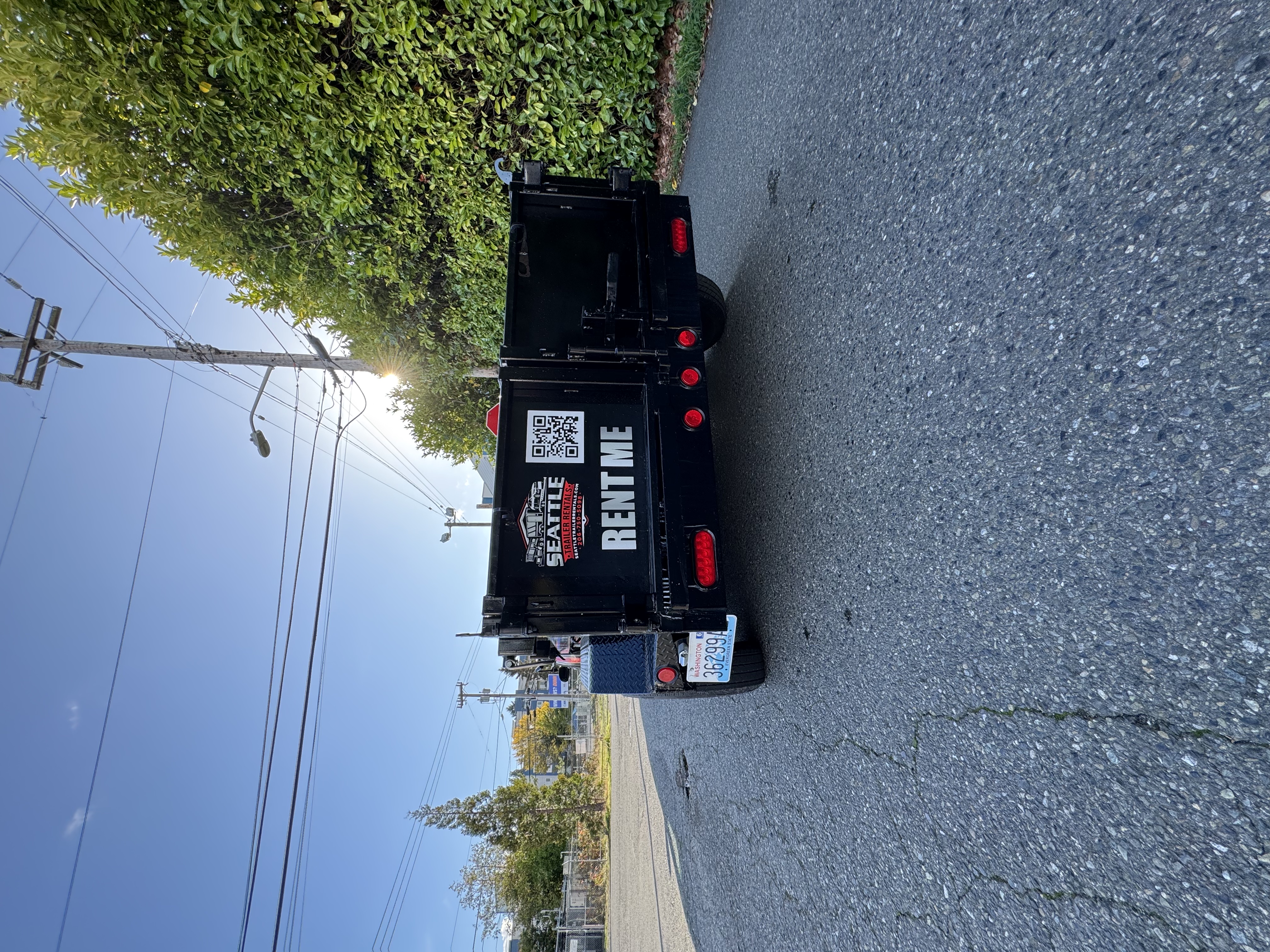 dump trailer with ramps for rent Seattle