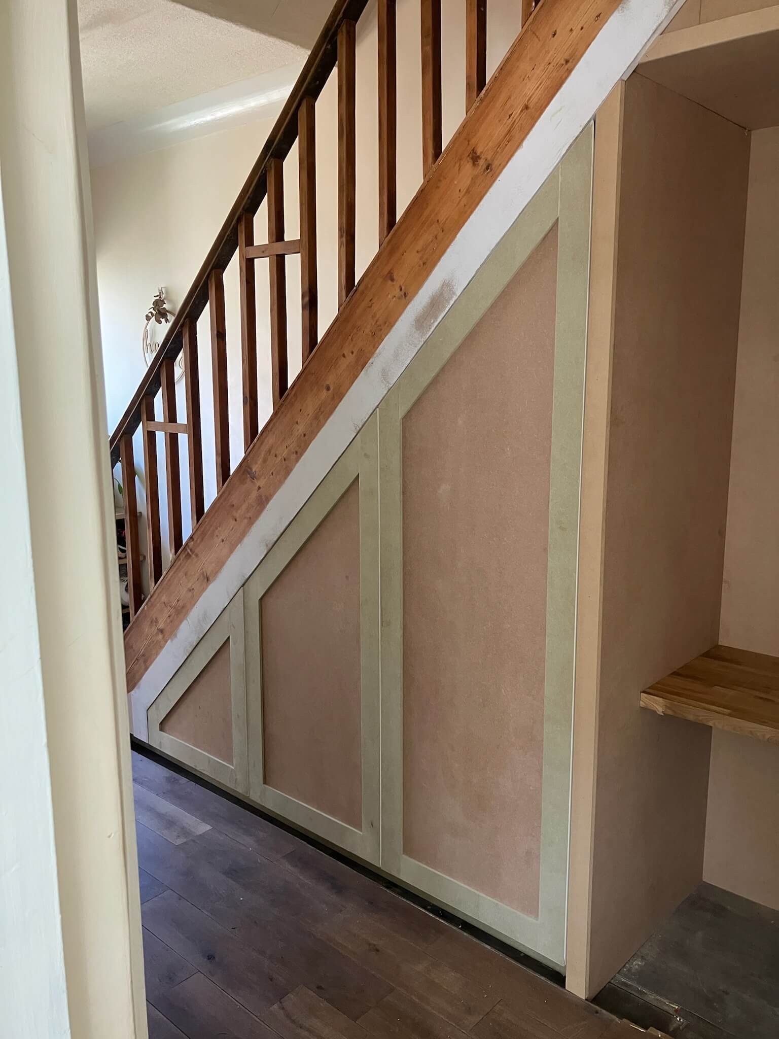 Under stair home office Under stair home office