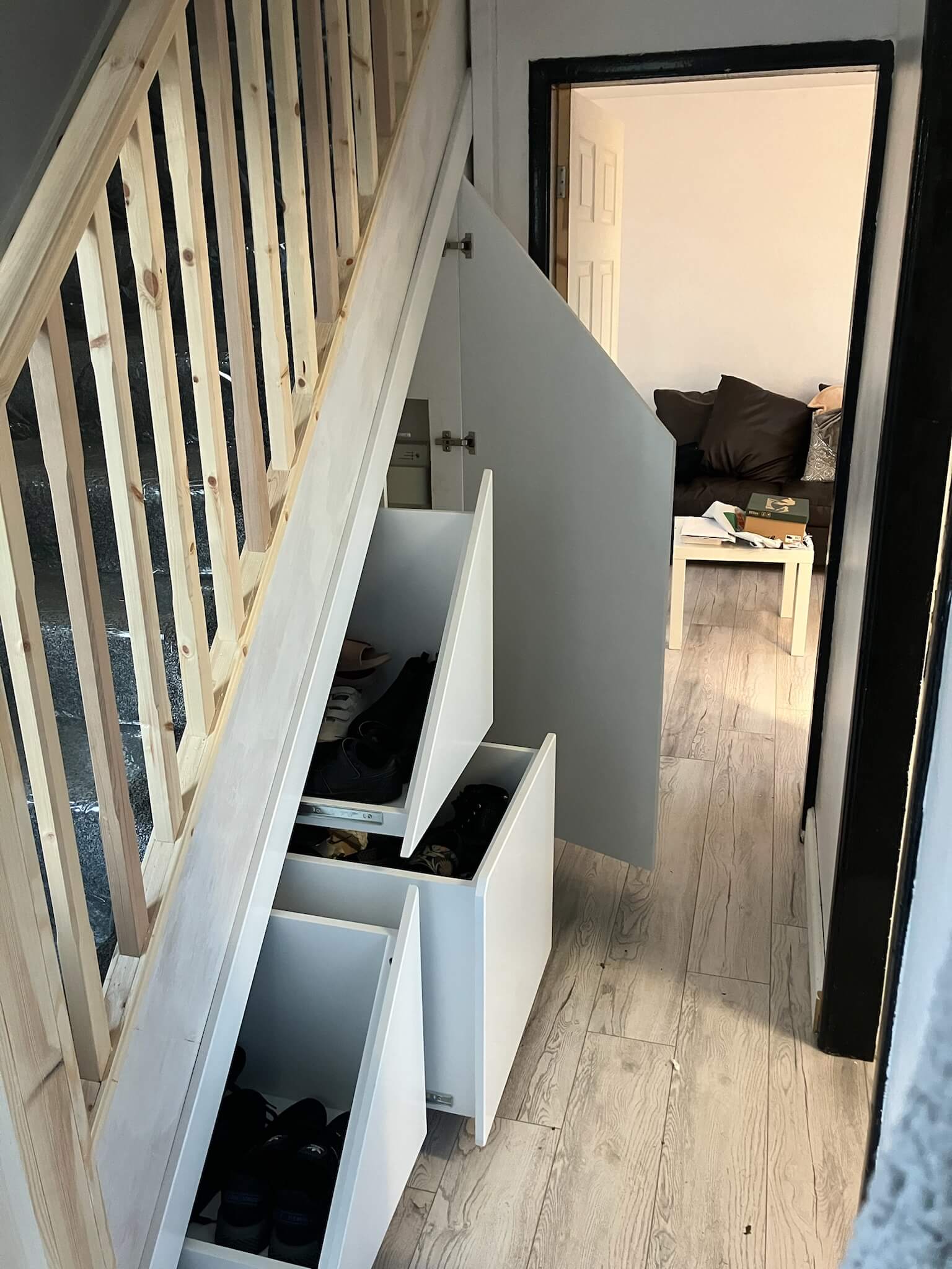 Bespoke under stair storage in Yorkshire Bespoke under stair storage in Yorkshire
