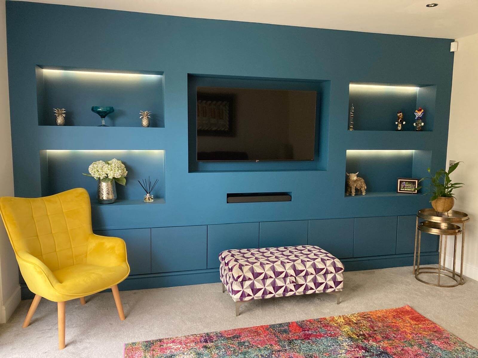 Media wall with no fireplace Media wall with no fireplace