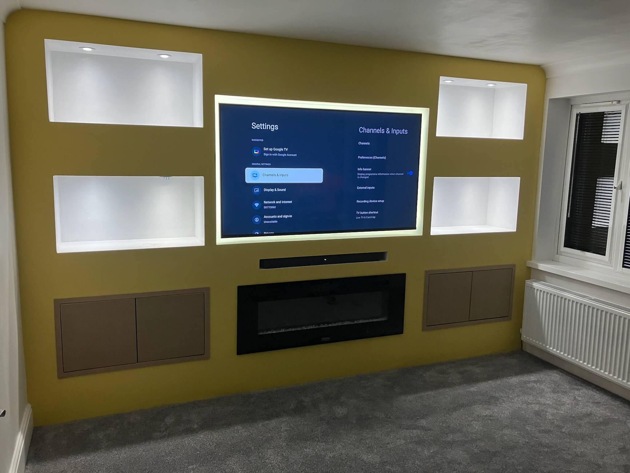 yellow media wall Leeds yellow media wall Leeds