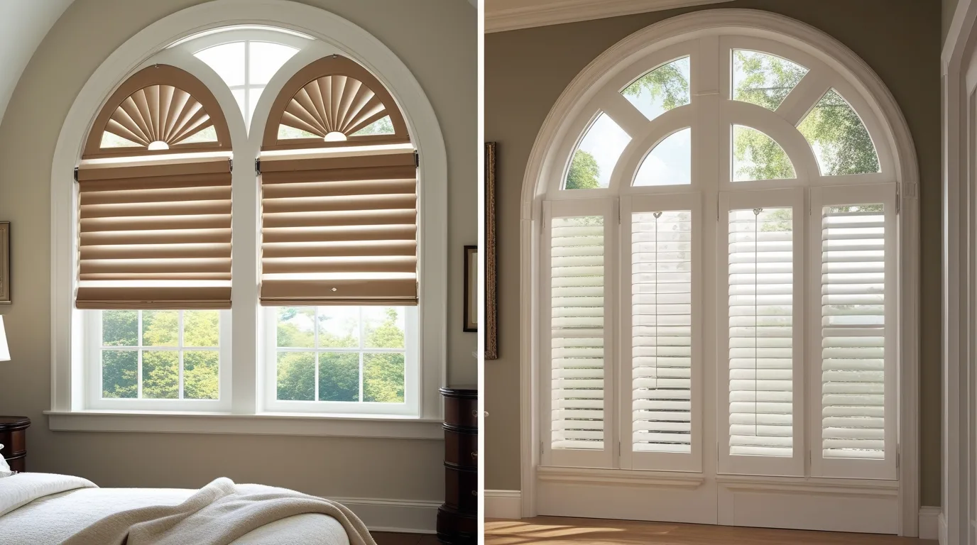 Interior Shutters and Arch Window Blinds That Open and Close Interior Shutters and Arch Window Blinds That Open and Close