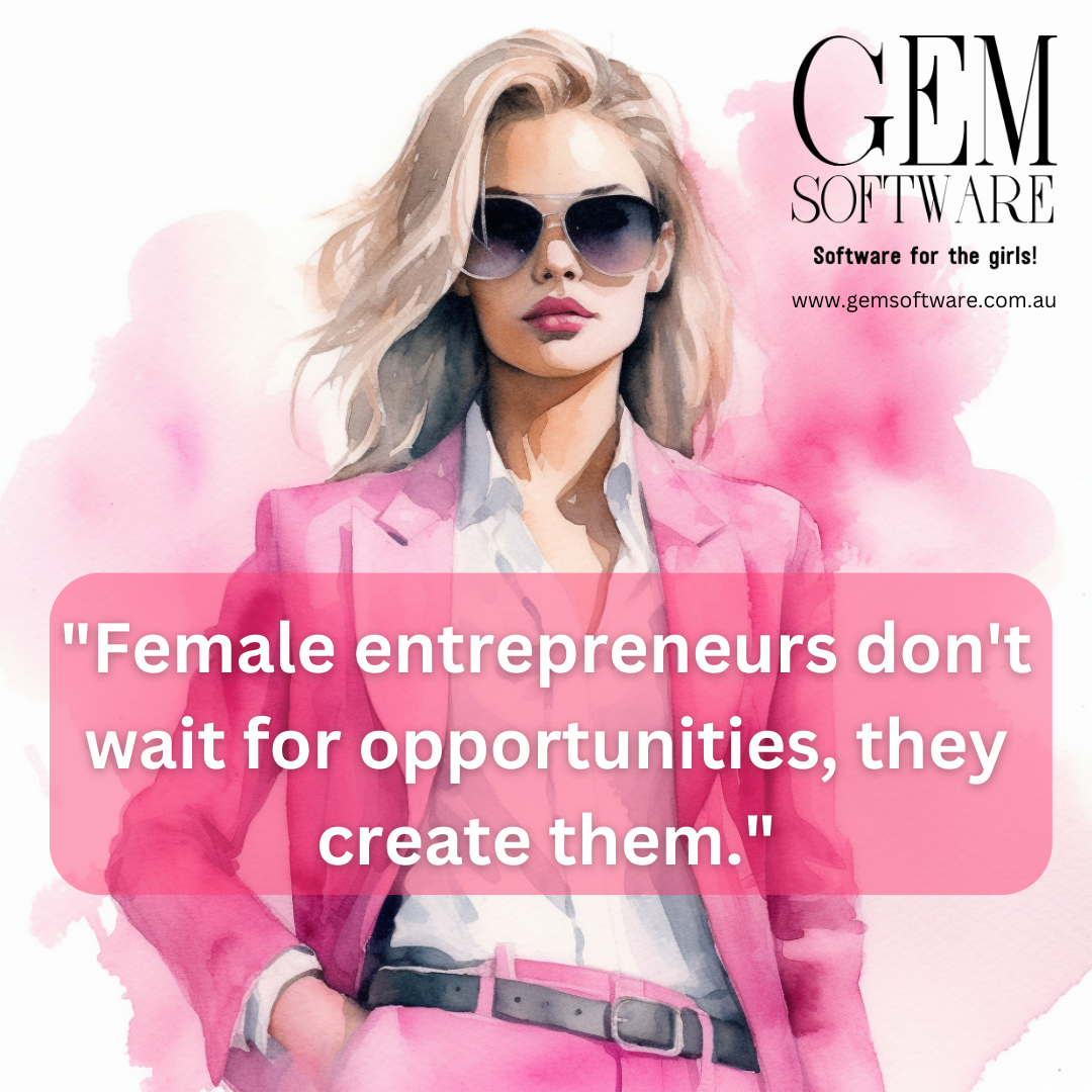 Watercolour image of powerful female entrepreneur for GEM