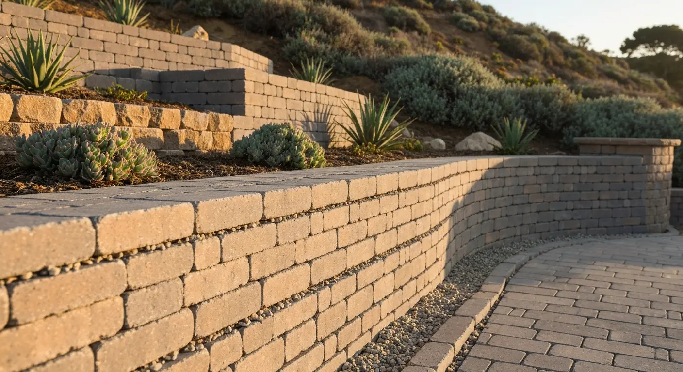 Hardscape construction detail