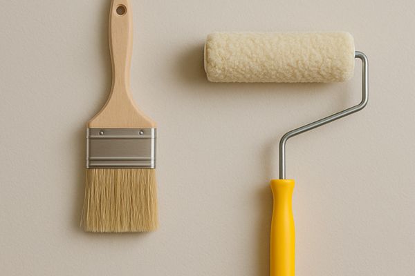paint brush and paint roll paint brush and paint roll