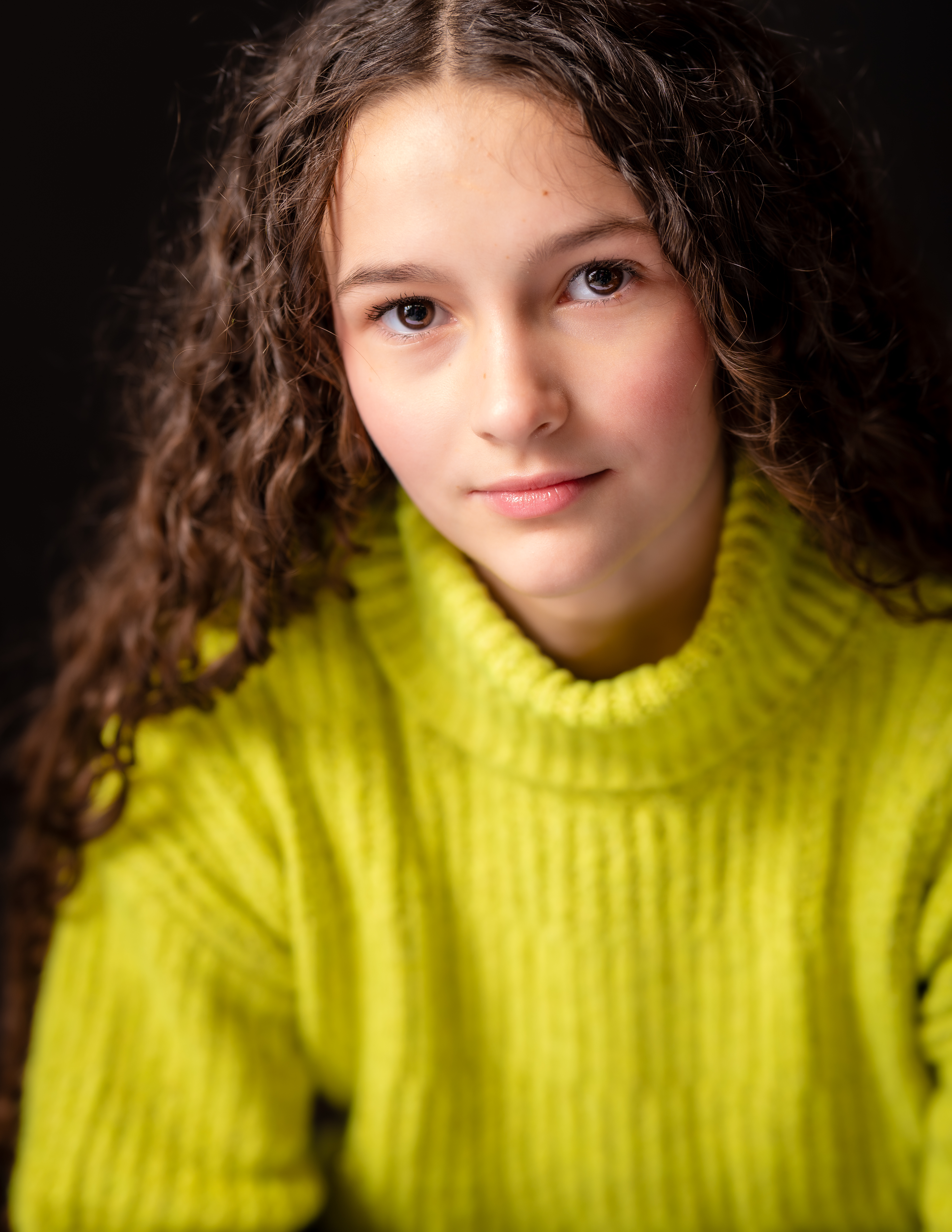 Edward Dose Photography Portrait of Young Girl in Yellow