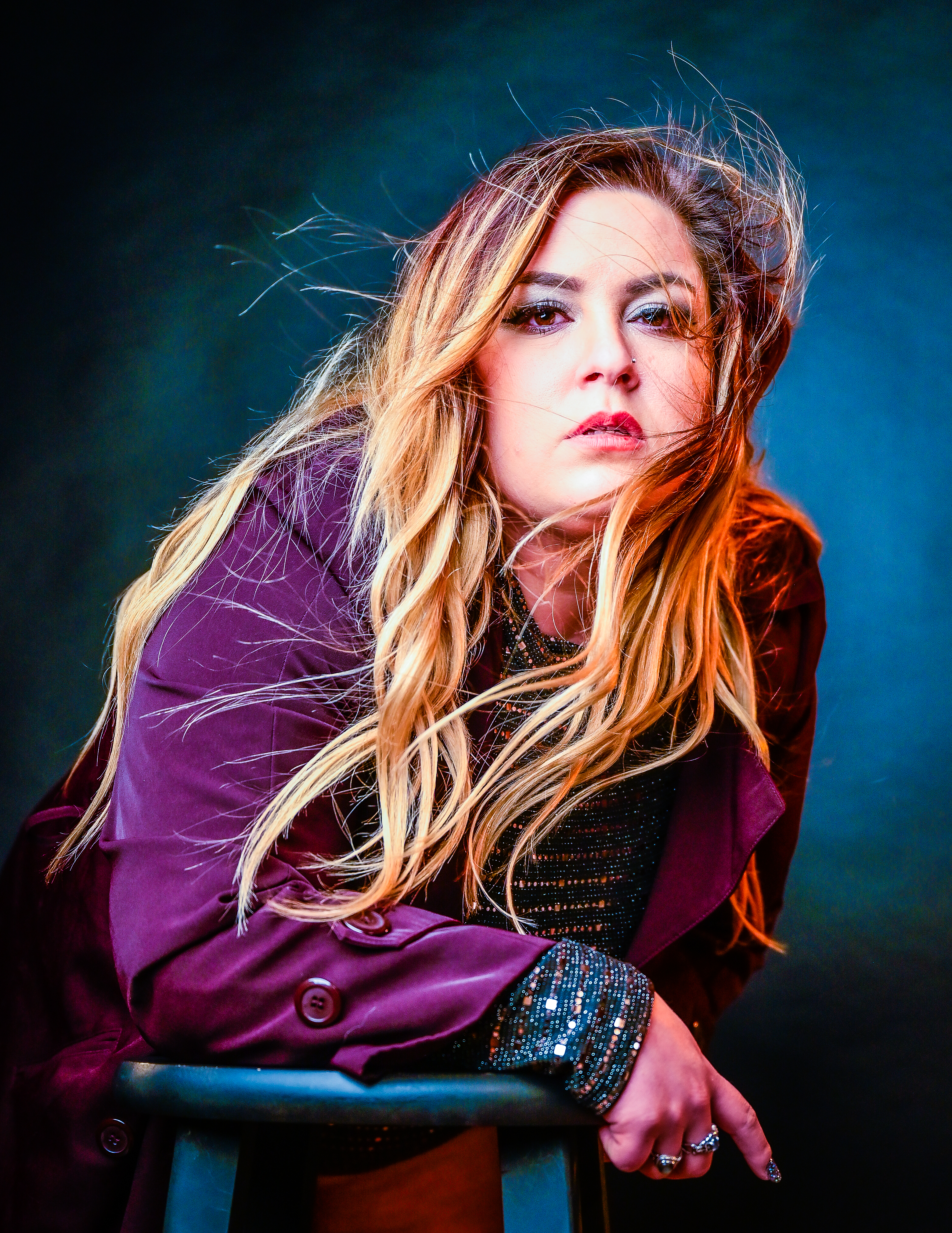 Edward Dose Photography Portrait of Woman in Purple