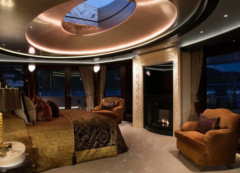 Bedrooms in Eric Schmidt's Yacht