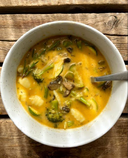 Creamy Vegan Mushroom-Gnocchi Soup