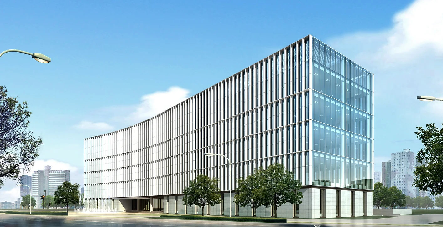 a new roofing of a big building