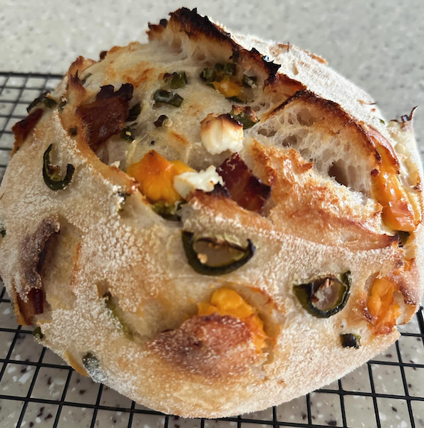 jalapeño, cream cheese, cheddar, bacon, inclusions, sourdough living, sourdough, jalepeno jalapeño, cream cheese, cheddar, bacon, inclusions, sourdough living, sourdough, jalepeno