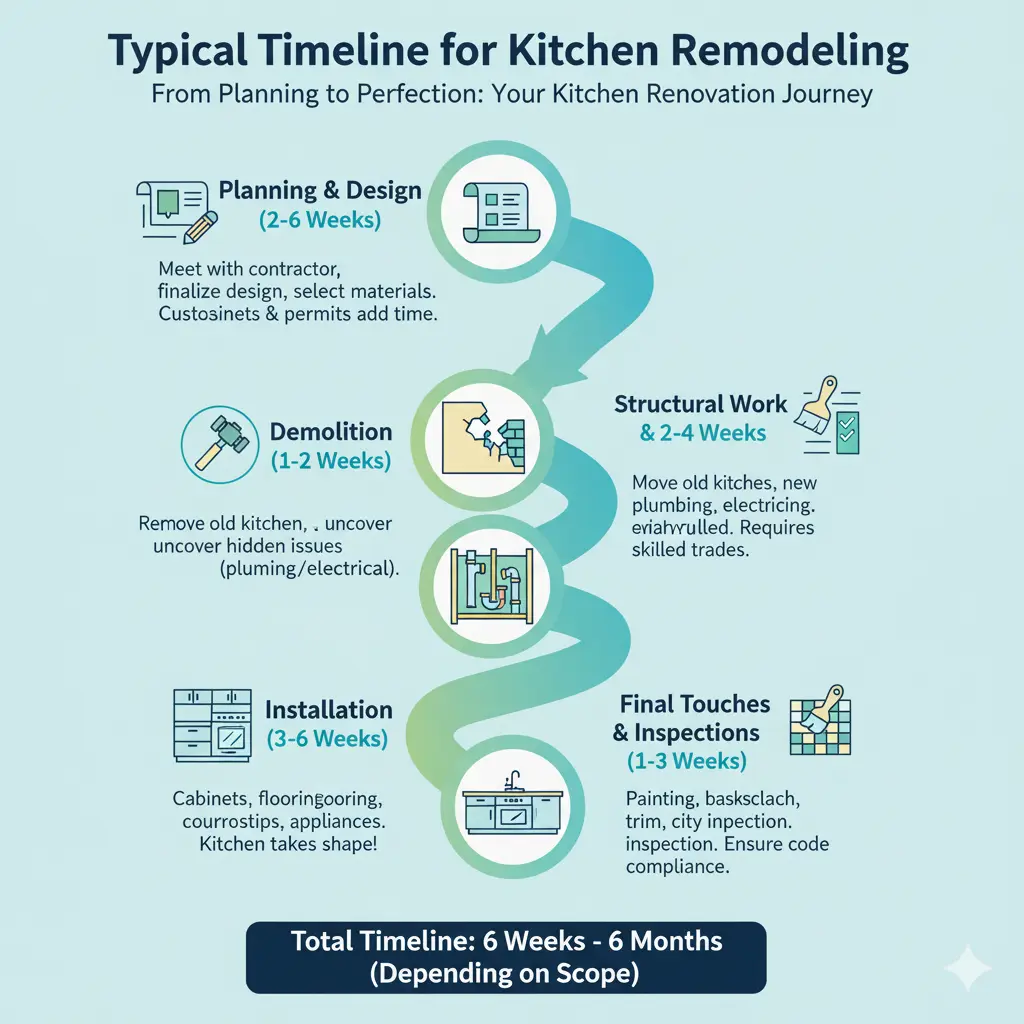 Typical Timeline for Kitchen Remodeling