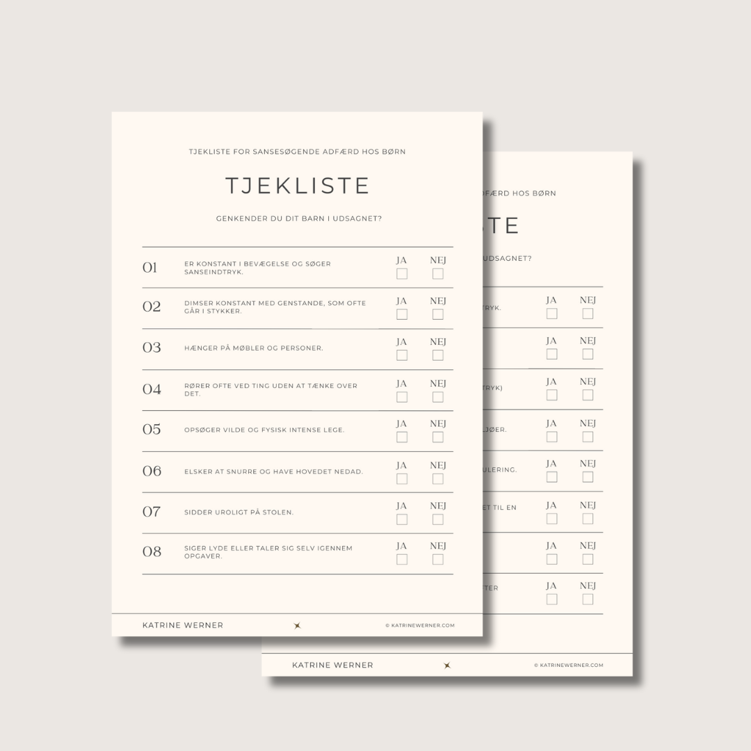 Tjekliste motorisk uro Tjekliste motorisk uro