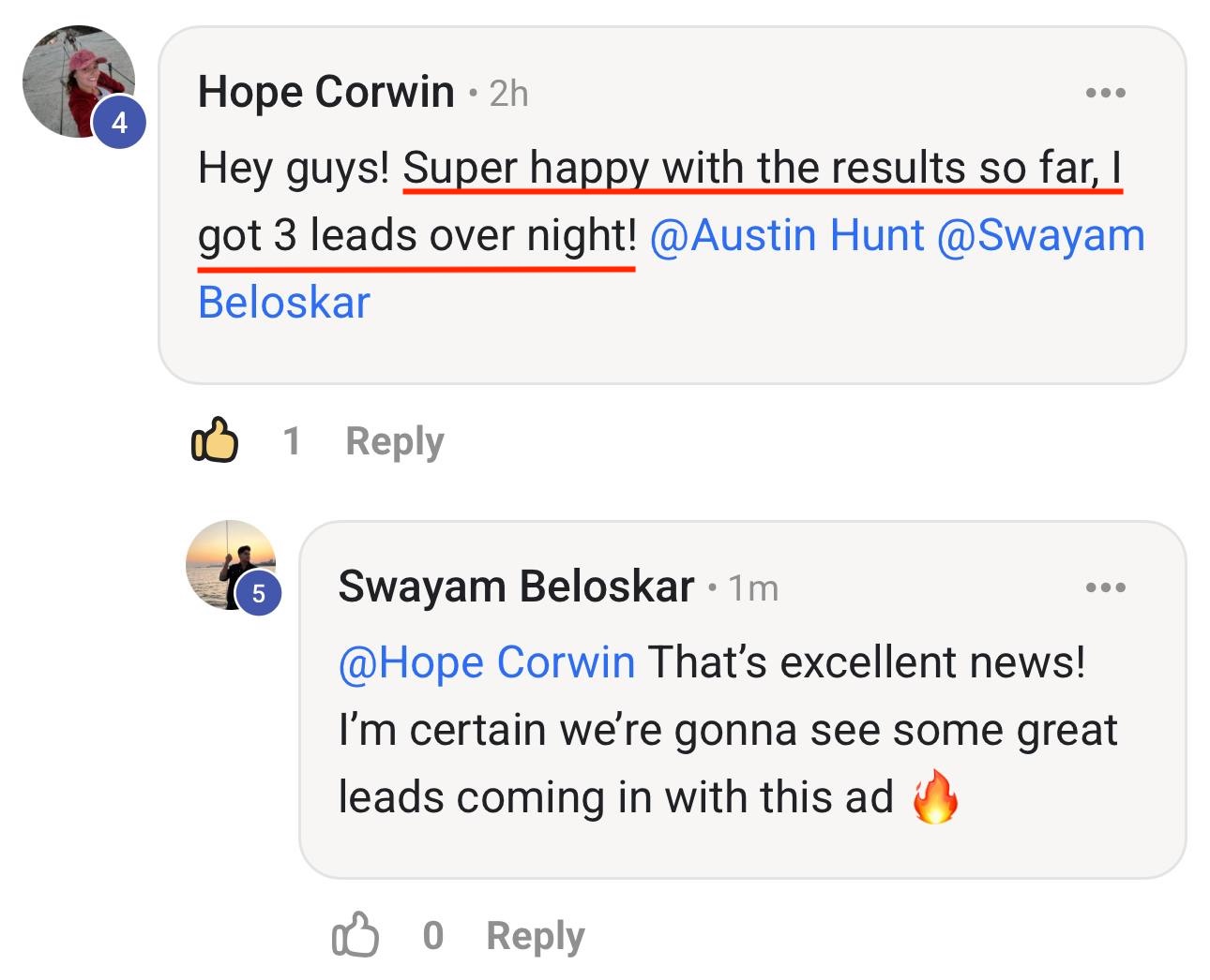 Spa - I got 3 leads overnight!