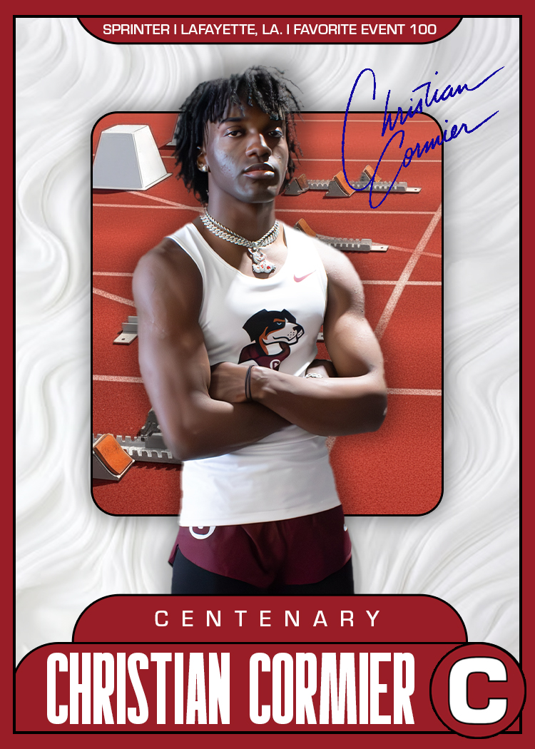 Track athlete graphic