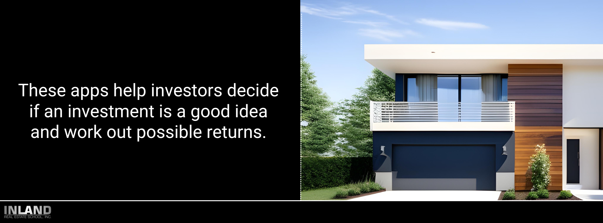 A modern house exterior, symbolizing the properties AI can help investors find.