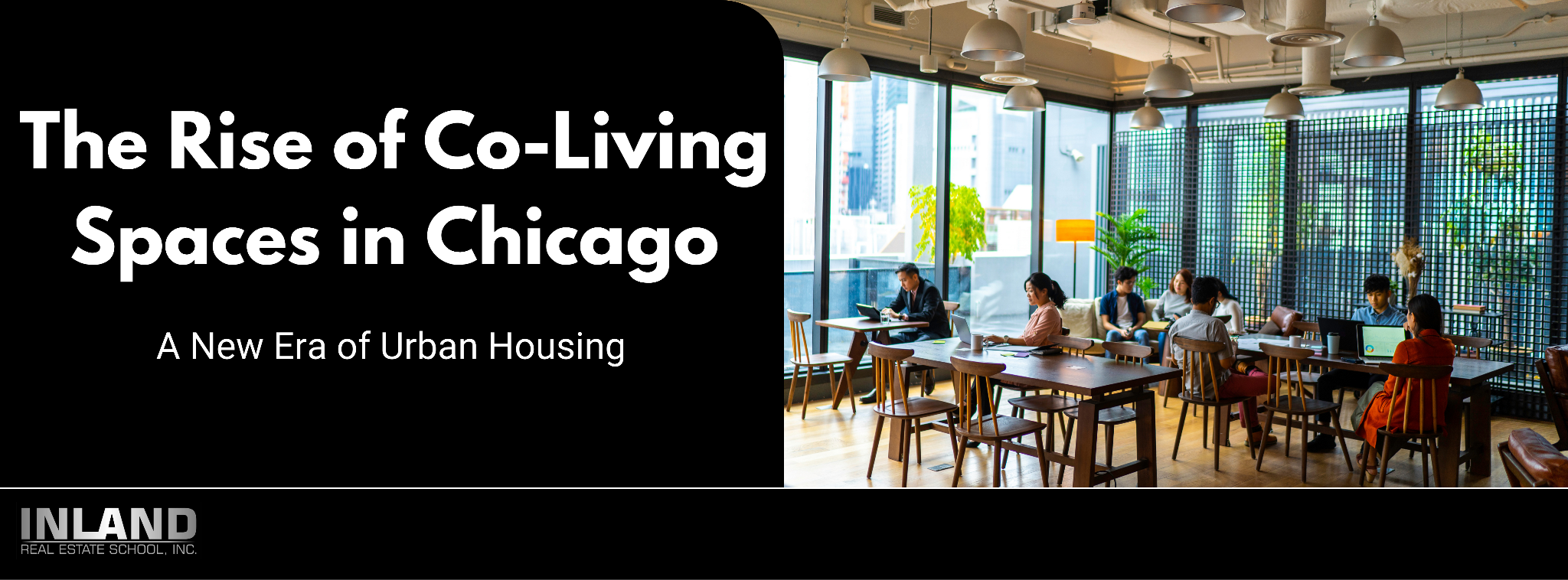 Innovative co-living space in Chicago, reflecting the blend of private and communal living in an urban setting.