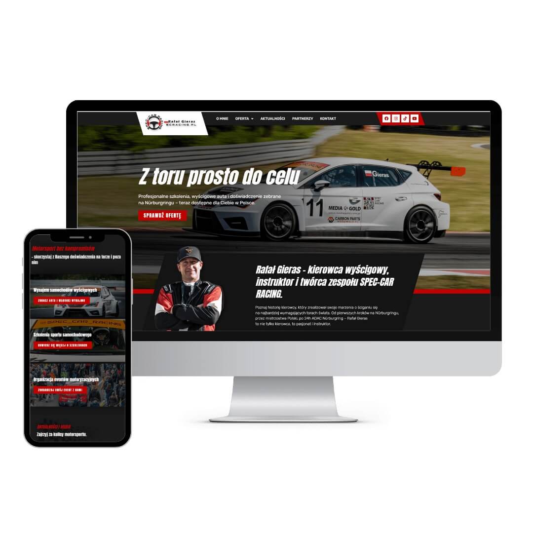 Website landing page preview for Client Project