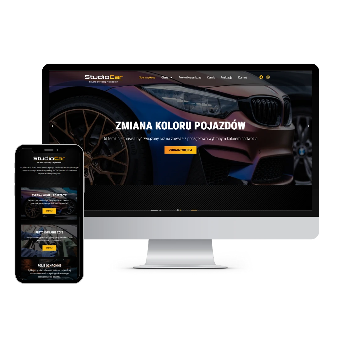 Podgląd projektu strony internetowej