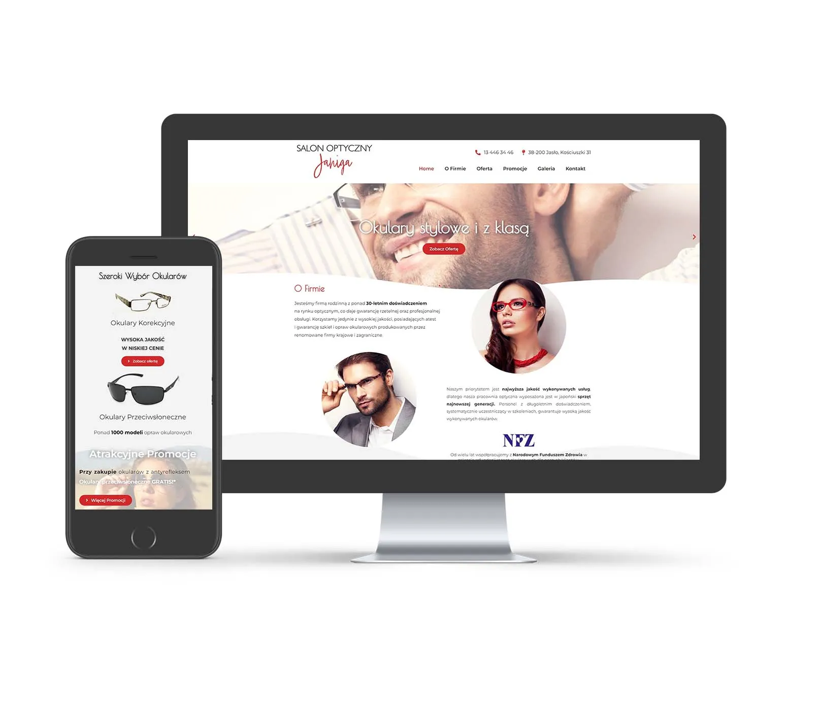 Podgląd projektu strony internetowej