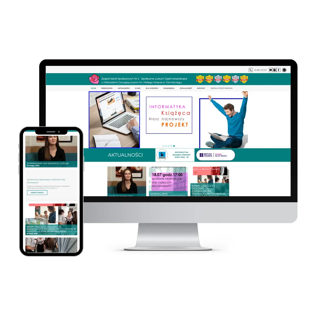 Podgląd projektu strony internetowej