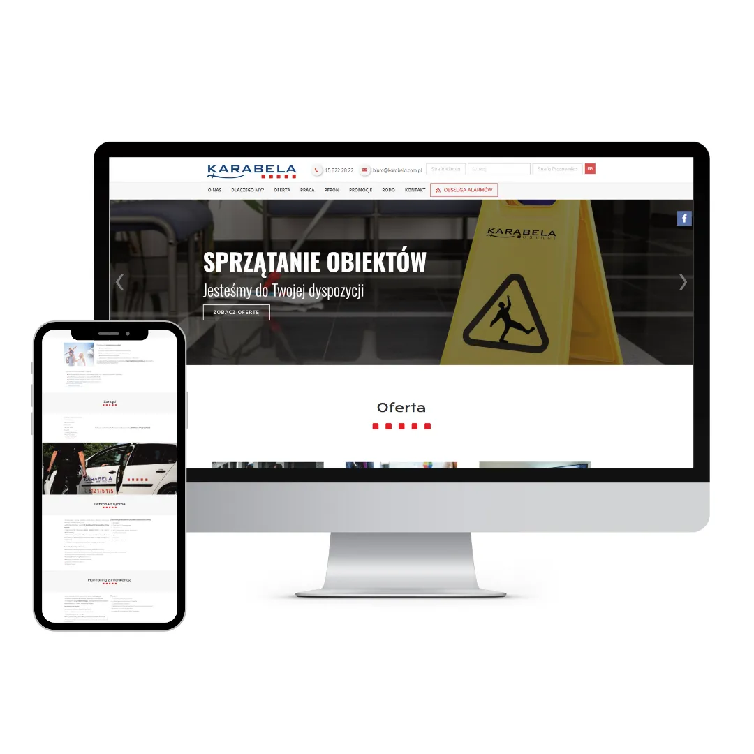 Podgląd projektu strony internetowej