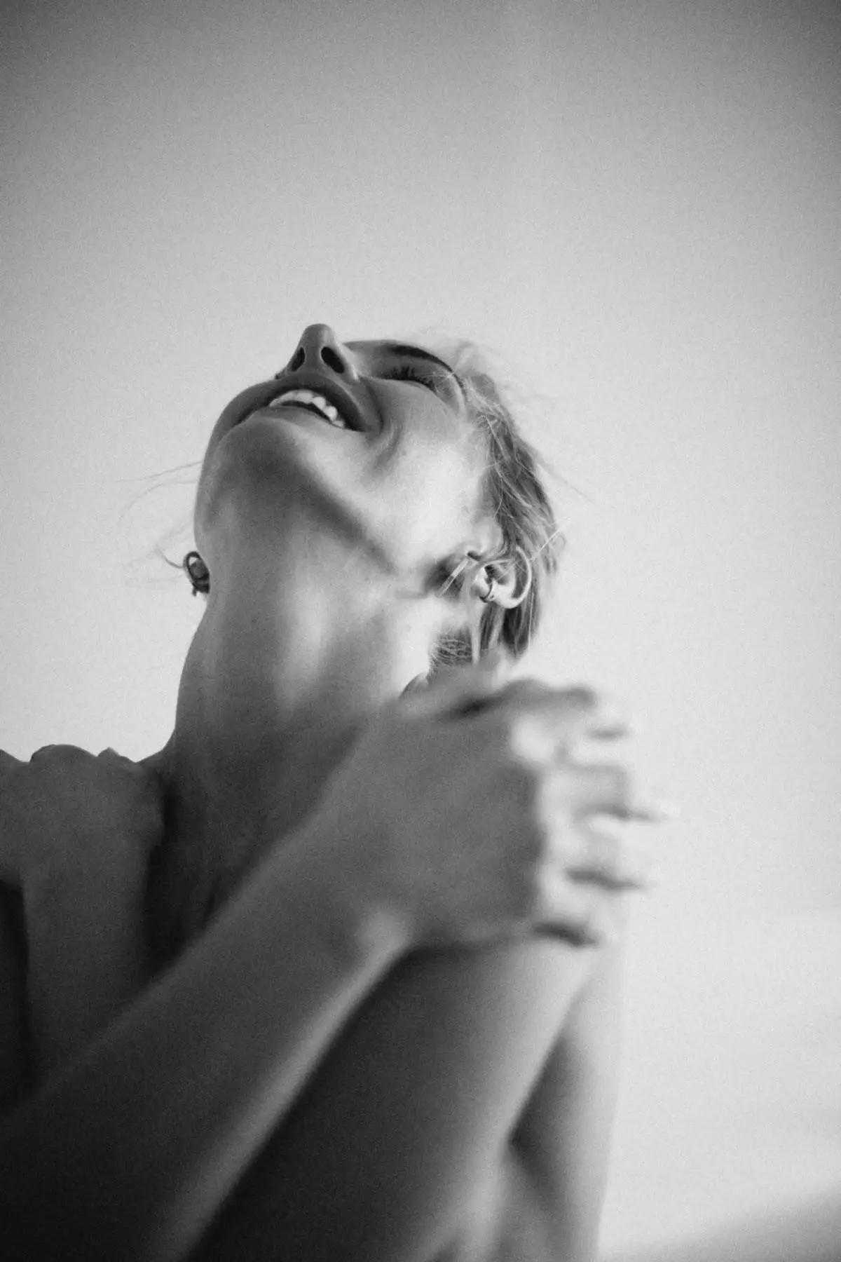 Woman looking up
