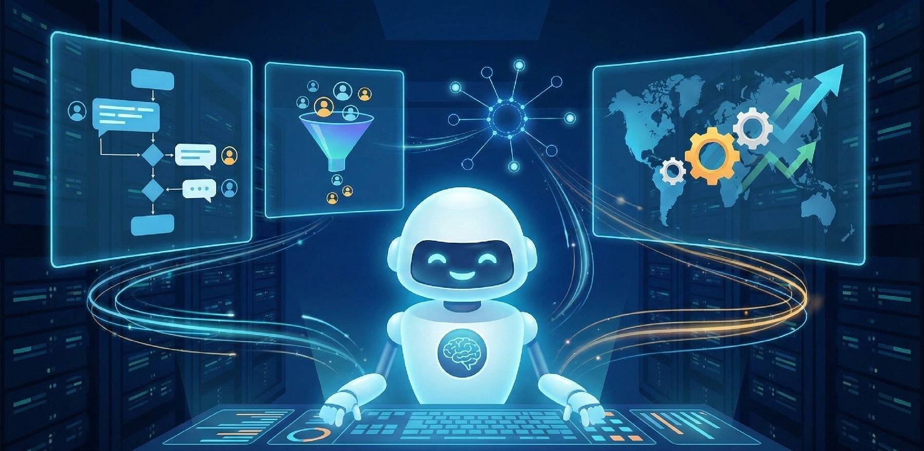 AI-assistent kommunicerar med många intressenter