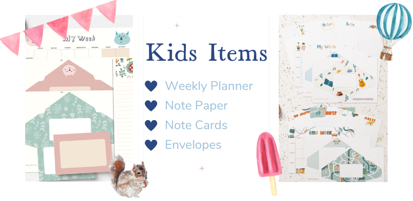 Kids stationery items Kids stationery items