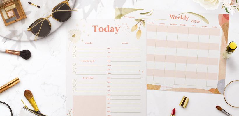 Daily Planner and Weekly Planner