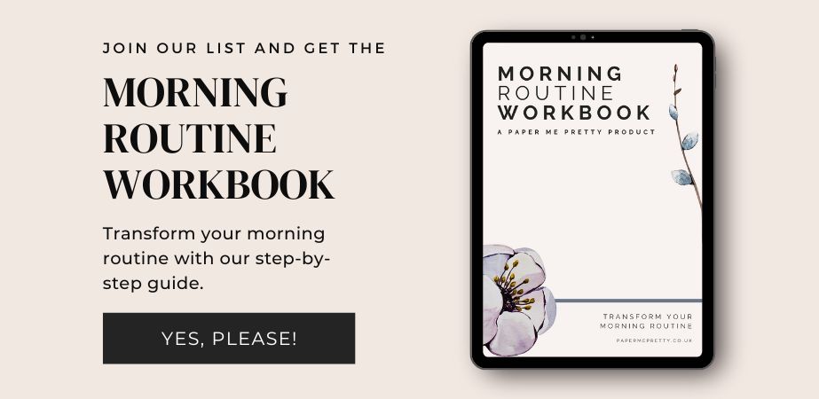 Join our list and get our Morning Routine Workbook