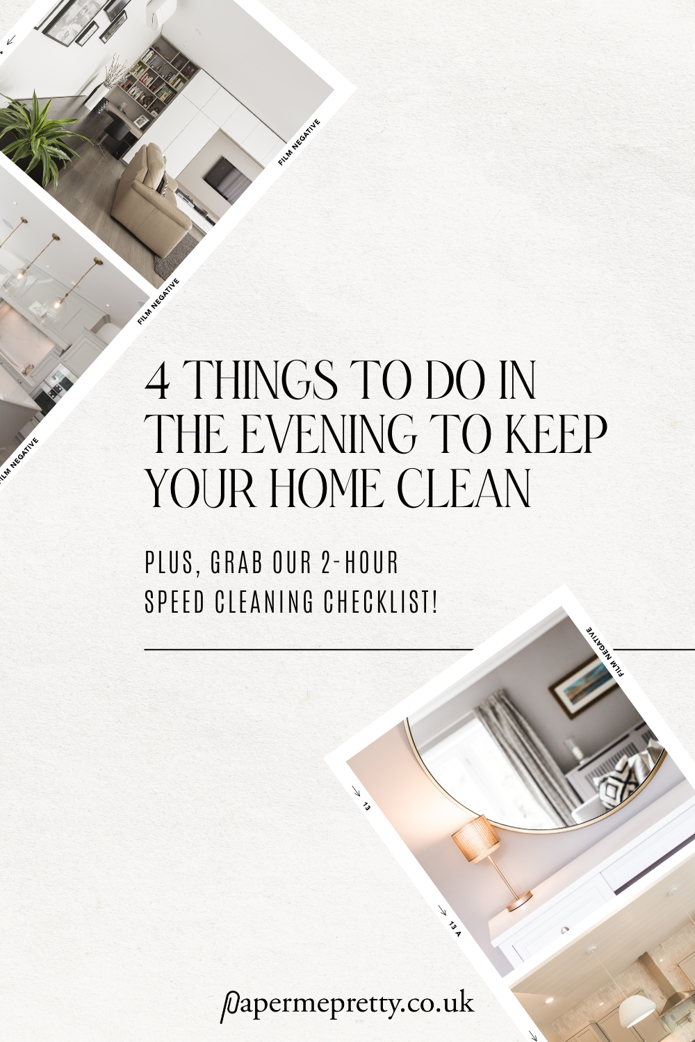 Get your home on automatic clean by putting these four routines in place. Making these an essential part of your evening routine will help keep your home consistently clean. Plus, grab our Speed Cleaning Checklist FREE inside this post! #homecleaning #cleaninghacks #organizedliving #routines #eveningroutine