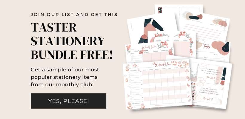 Taster Stationery Bundle for free