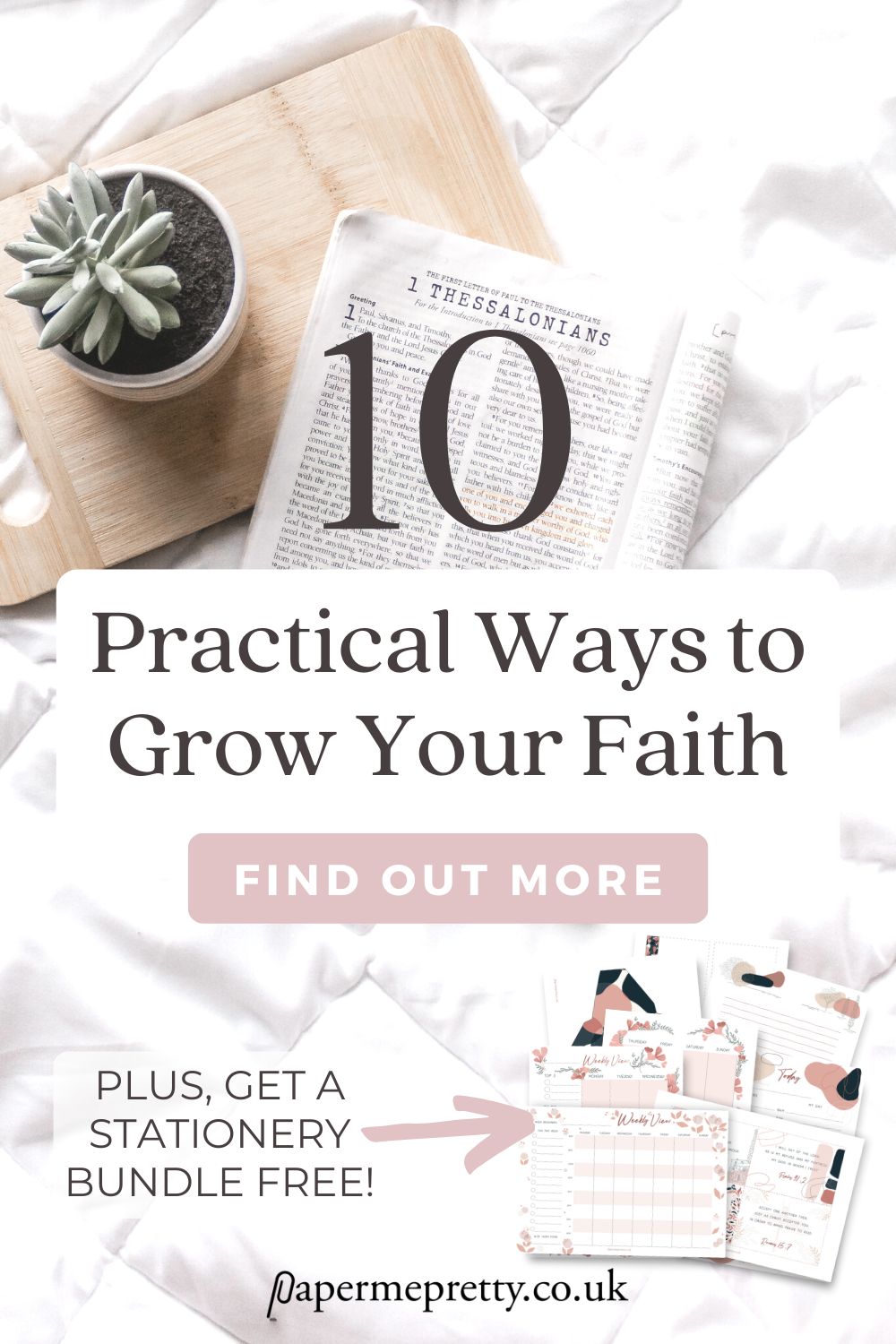 Are you longing to deepen your faith and experience a closer relationship with God? Look no further! I've got some practical tips that can truly transform your spiritual journey as well as a FREE stationery bundle for you to grab today! #SpiritualGrowth #Faith #Stationery #Christian #Jesus #Bible