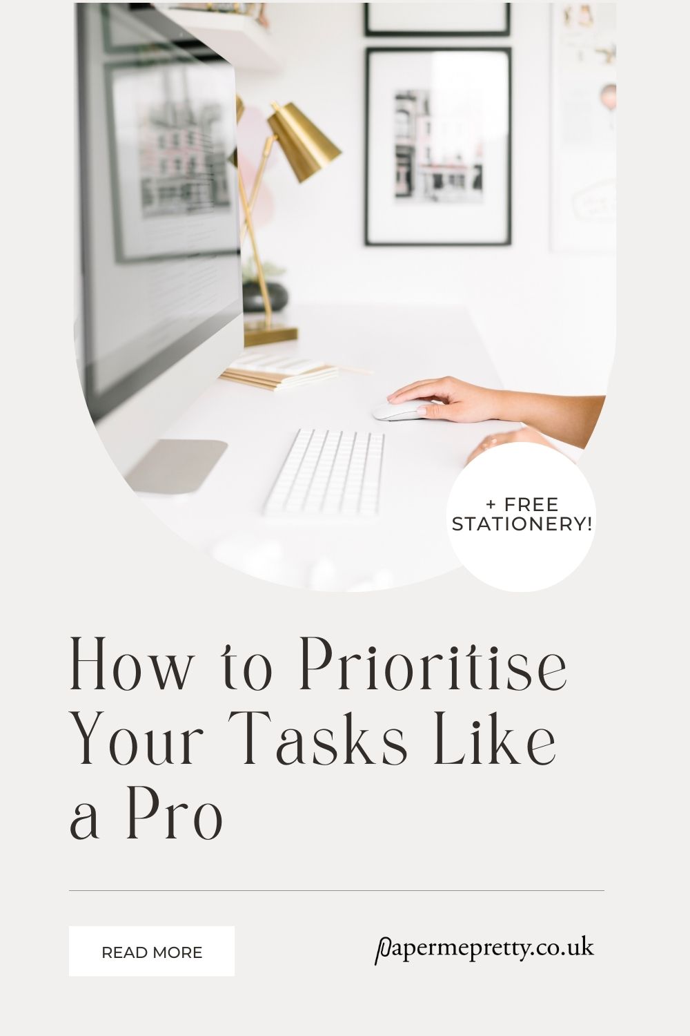 Tame your bulging To Do list and learn how to prioritise your tasks like a pro. Plus, get a FREE Daily Planner inside this post! #todo #productivity #timemanagement #goals #stationery #gtd