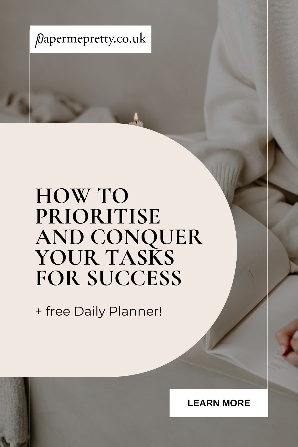 Supercharge your productivity and achieve your goals with ease by mastering the art of task prioritisation and conquering your daily To-Do list. Plus, get a FREE Daily Planner inside this post! #planner #productivity #todolist #goals